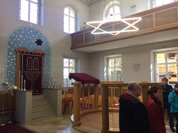 Die renovierte Synagoge von innen