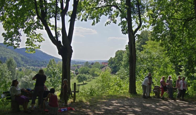 Blick von der Muschelquelle