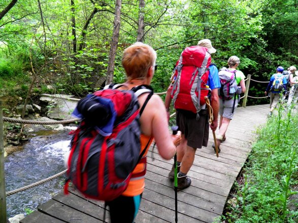 Pilgern - in idyllischer Waldschlucht