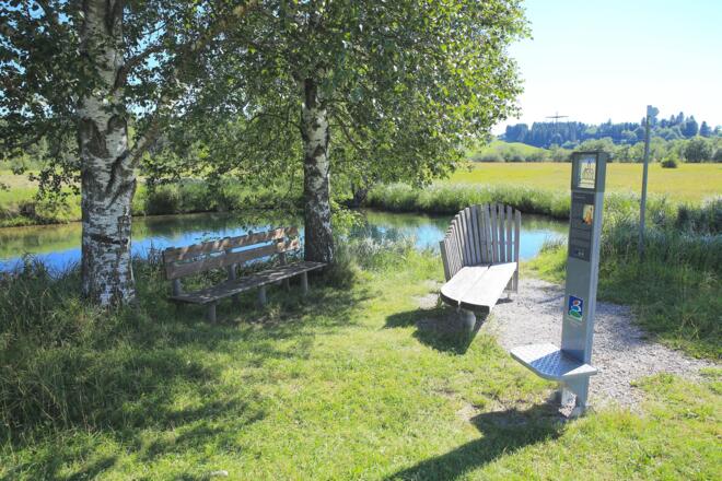 Fokussierstele im Kurpark von Pfronten