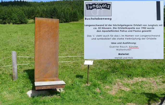 Entdeckte KUNST, kurz vor JUNGHOLZ