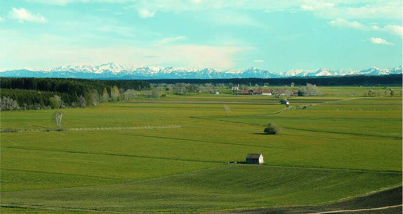 Alpenpanorama Frühjahr