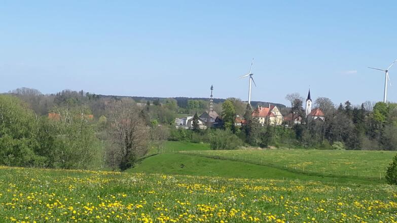 Blick auf Ollarzried von Dassberg