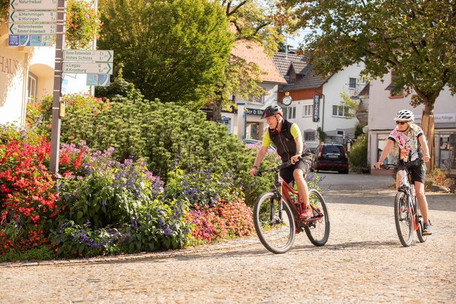 Start der Radtour am Marktplatz