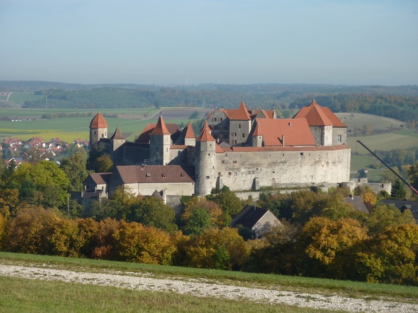 Blick auf Schloss Harburg