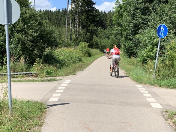 DB Günztal-Radweg Richtung Hawangen