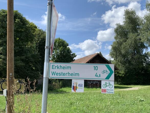 Folgend Sie weiter dem Wegweiser nach Westerheim