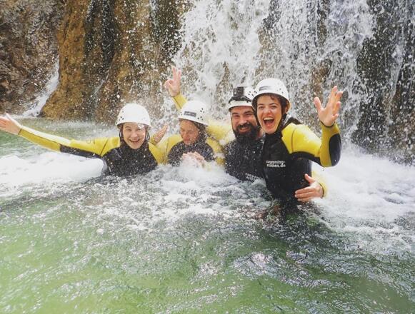 Canyoning Gruppenausflug