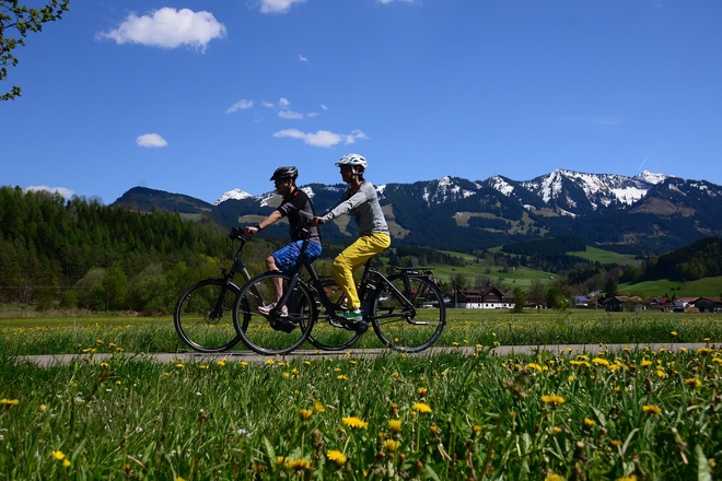 Radfahrer auf der Dörferrunde