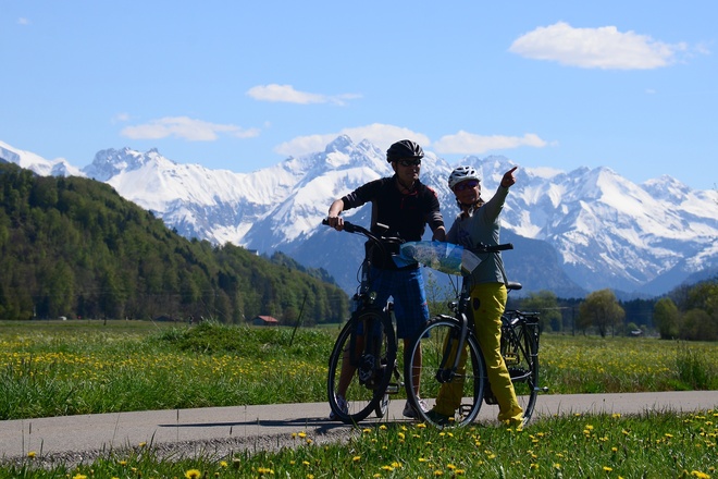 Auf dem Rad zurück nach Sonthofen