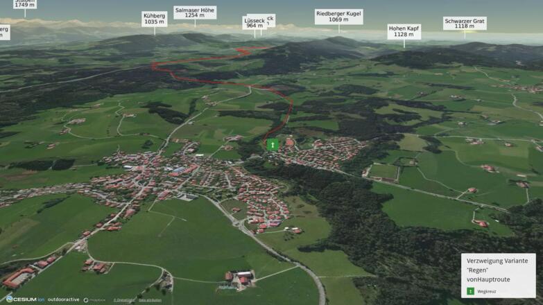 Pilgerweg im Allgäu: Münchener Jakobsweg: Regenvariante bei schlechter Sicht