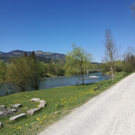 Rastplatz an der Iller bei Sonthofen