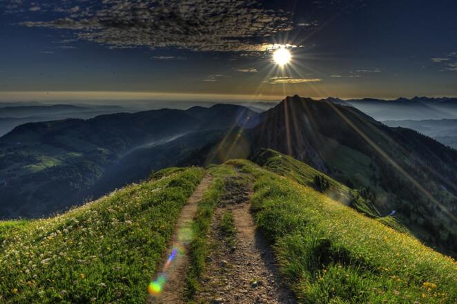 Auf dem Grat der Nagelfluhkette