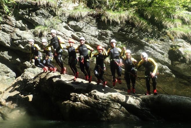 Canyoning Firmenausflug