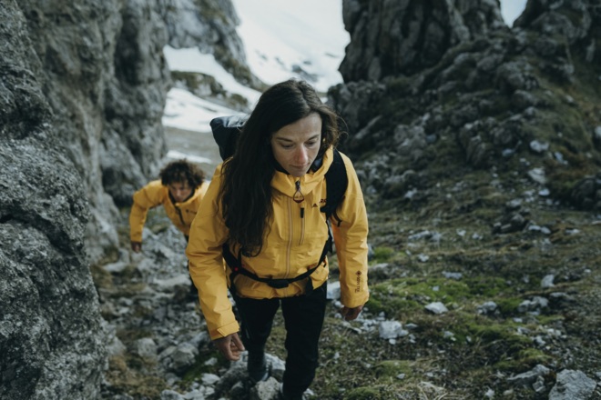 Melissa Le Nevé und Fabian Buhl auf dem Weg zum Schrecksee