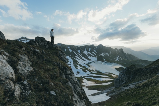 Fabian Buhl oberhalb des Schrecksees