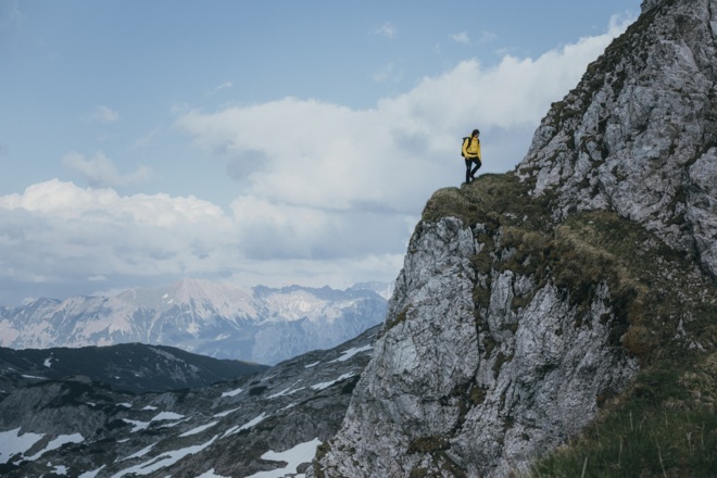 Melissa Le Nevé oberhalb des Schrecksees