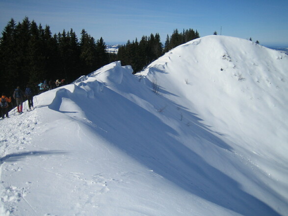 über den Grat zum Gipfel