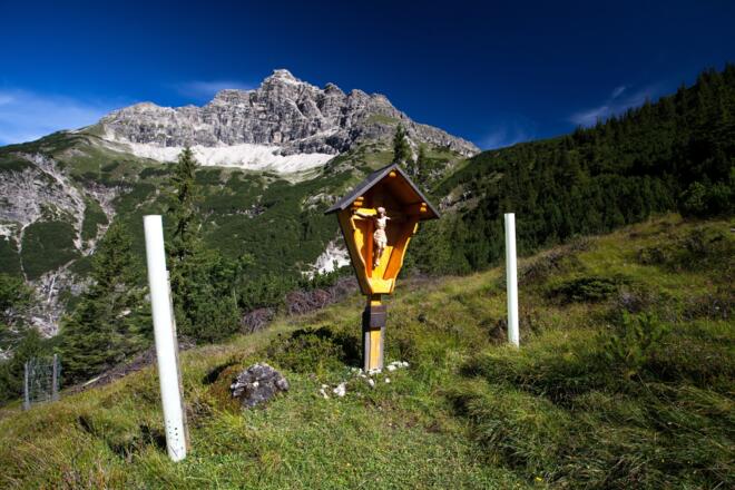 Der Hochvogel auf etwa halber Strecke