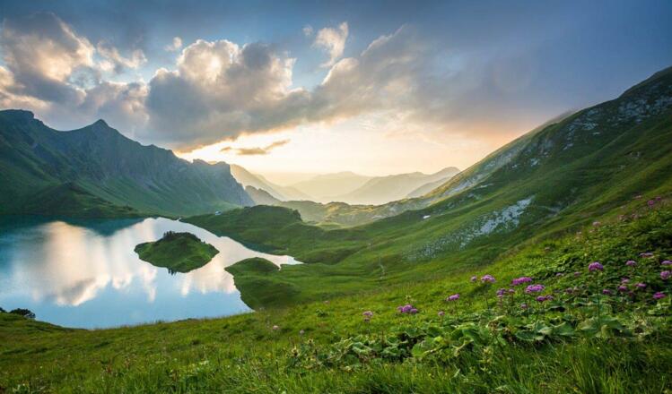 Blick auf den Schrecksee.