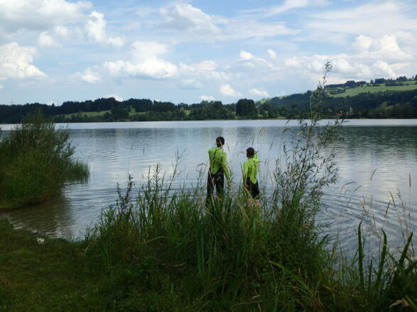 Schwimmstrecke nach Bisseroy