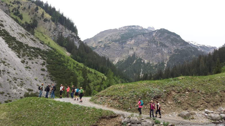 Abstieg nach Holzgau