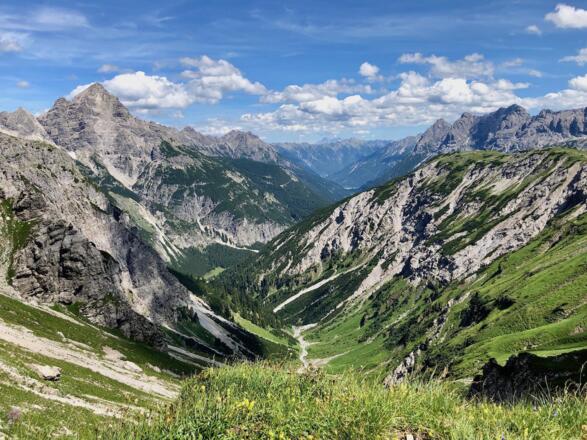 Blick vom Hornbachjoch.