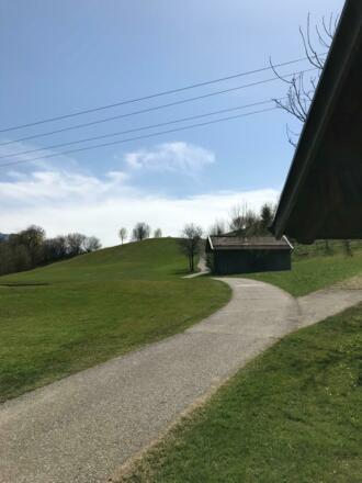 Weg hinauf nach Fischen-Berg