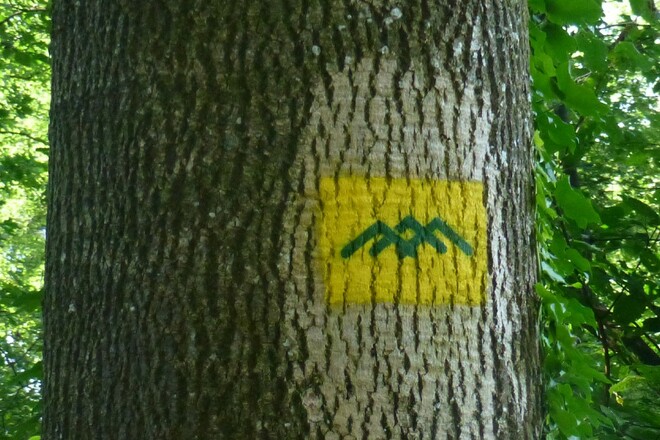 Wegmarkierung SalzAlpenSteig