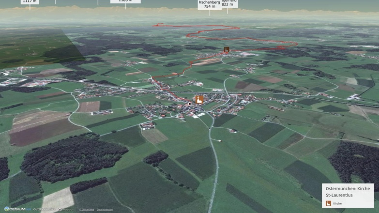 Pilgerweg im Chiemsee-Alpenland: Böhm.-Bayrischer Weg: Ostermünchen - Berbling