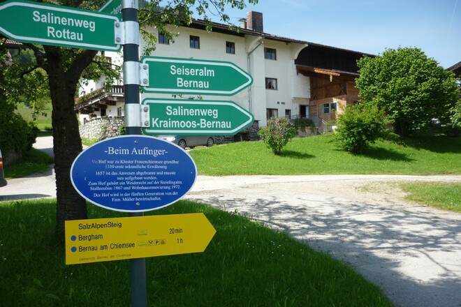 Beschilderung in Aufing
