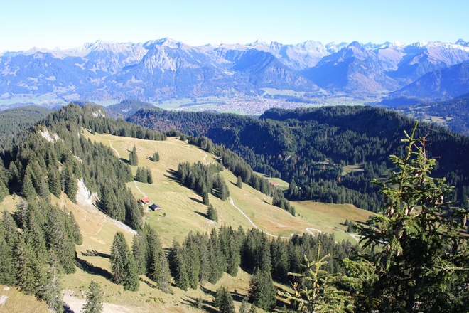 Blick vom Besler auf die Oberstdorfer Berge