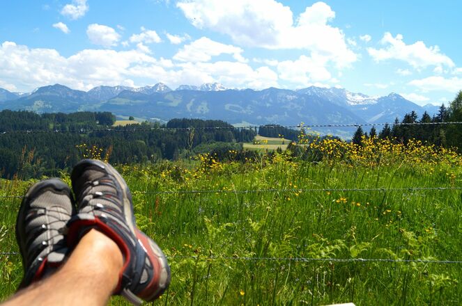 View from the nature trail in Ofterschwang