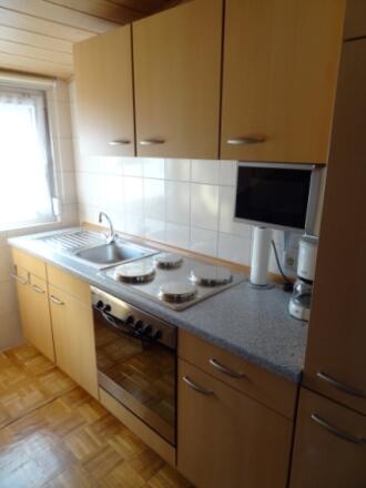 Küche in der kleinen Wohnung