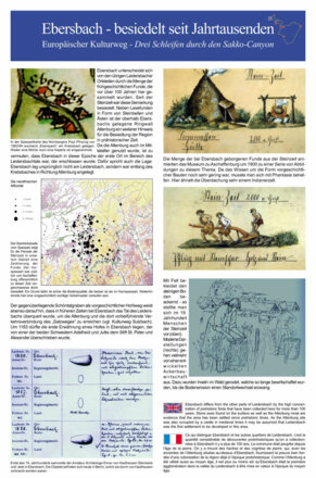 Infotafel zum Europäischen Kulturweg Leidersbach OT Ebersbach
