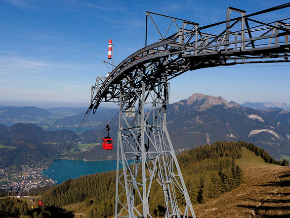 Gondel am Zwölferhorn Wolfgangsee Bergbahn
