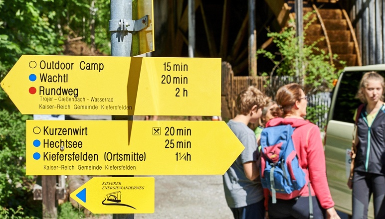 Kieferer Energiewanderweg - entlang des Energiespenders Kieferbach