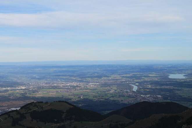 Blick zum Inn und Simssee