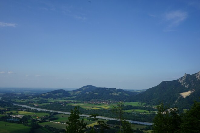 Ausblick vom Petersberg ins Inntal