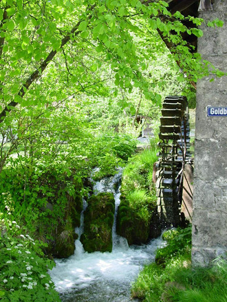 Alte Schmiede mit Wasserrad