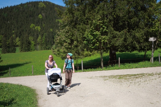 Mit dem Kinderwagen sportlich unterwegs