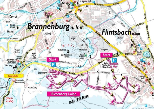 Loipenplan Brannenburg/Flintsbach a.Inn