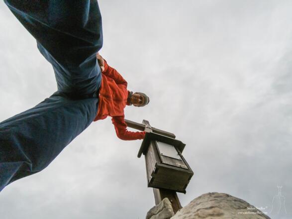 Gipfelselfie Stefan Stadler auf dem Hirschangerkopf.