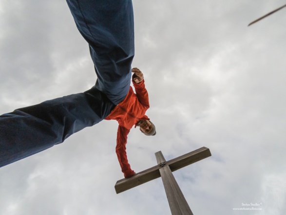 Gipfelselfie Stefan Stadler auf dem Mitterberg.
