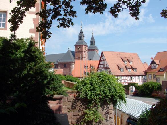 Stadt Walldürn mit Blick auf die Wallfahrtsbasilika