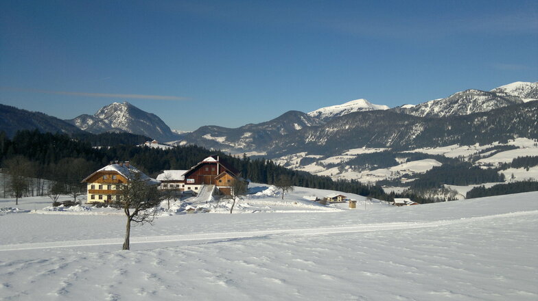 Aussicht Richtung Osterhorngruppe