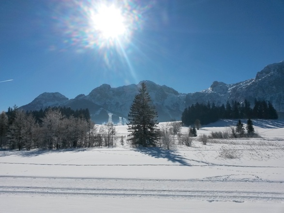 Blick auf Abtenau und das Tennengebirge