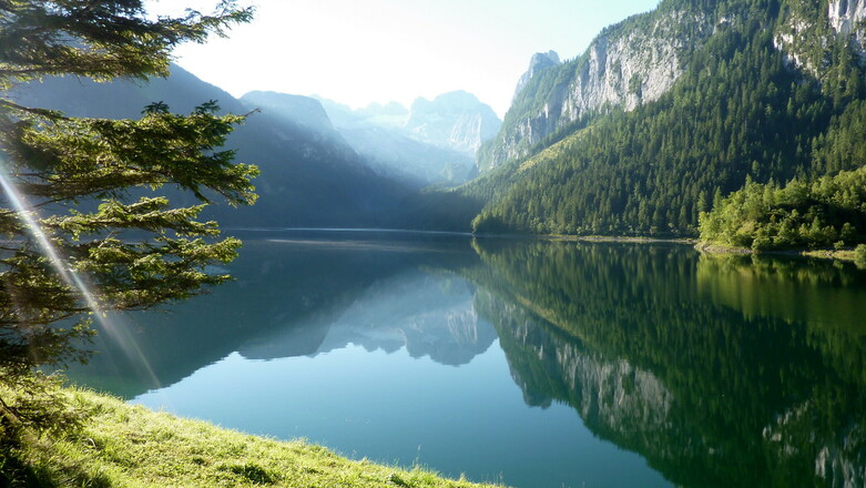 Der Start am Vorderen Gosausee