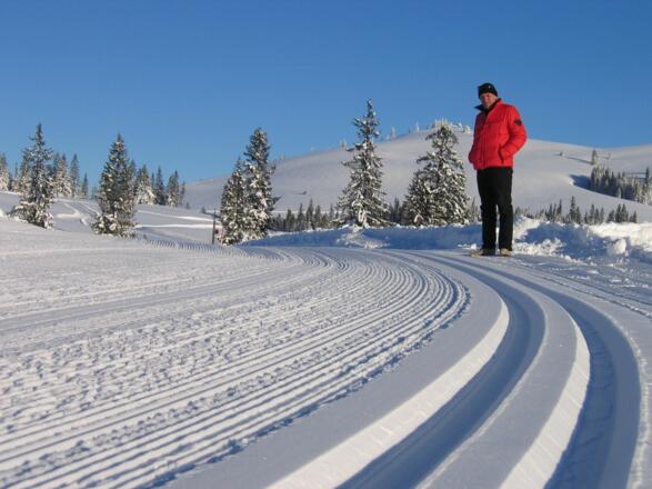 Langlaufloipe und Winterwanderweg