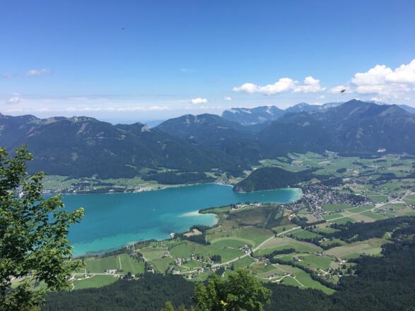 Ausblick auf dem Wolfgangsee